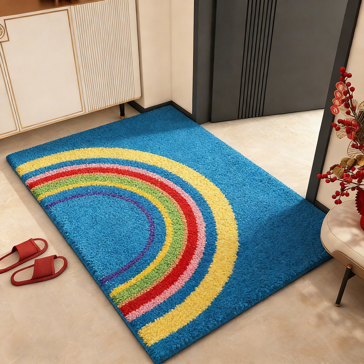 日本2026新款入户门地垫高端大气卫生间浴室门口吸水垫防滑脚垫