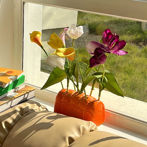 click创意陶瓷插花器装饰摆件