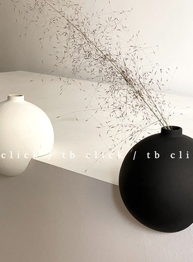 click自制款直角球形花瓶摆件陶瓷置物隔板装饰北欧ins小众设计