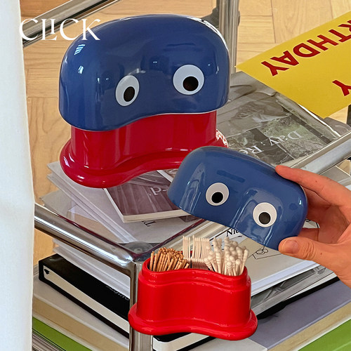 Click大眼睛陶瓷牙签盒棉签罐