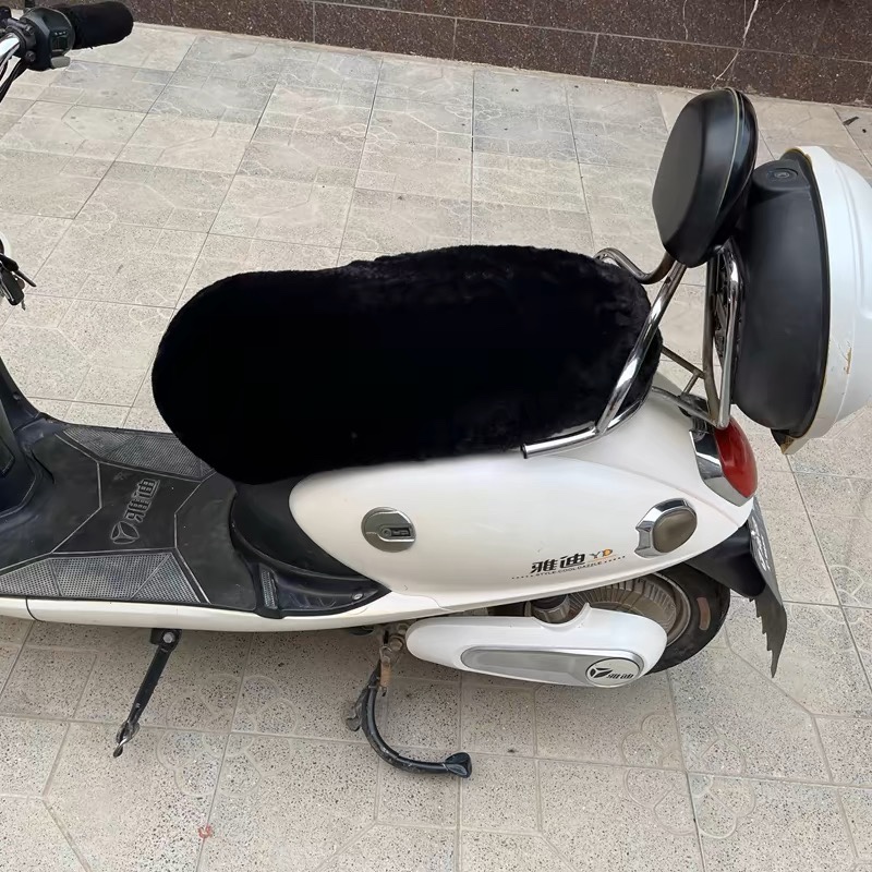 雅迪爱玛九号电动摩托车踏板电动车坐垫套座套秋冬加绒加厚通用