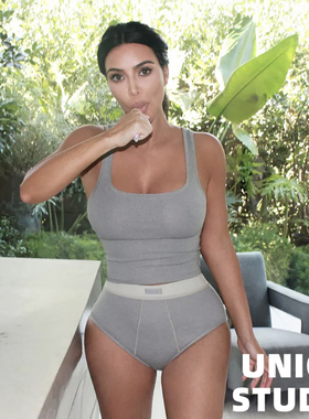 3色入！金卡戴珊上身欧美博主同款显瘦短款工字吊带背心上衣