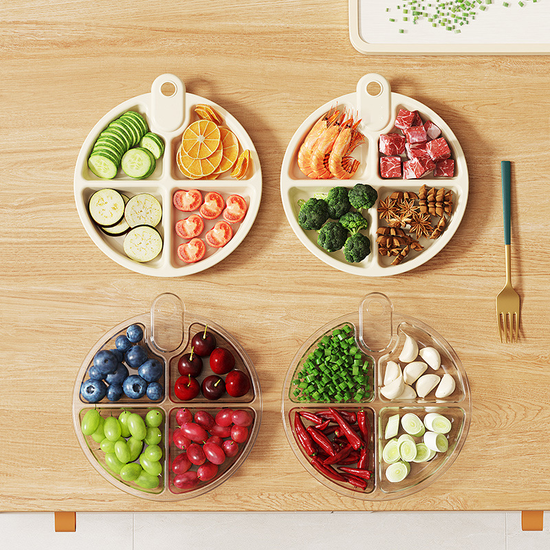 厨房葱姜蒜收纳备菜盘家用火锅多