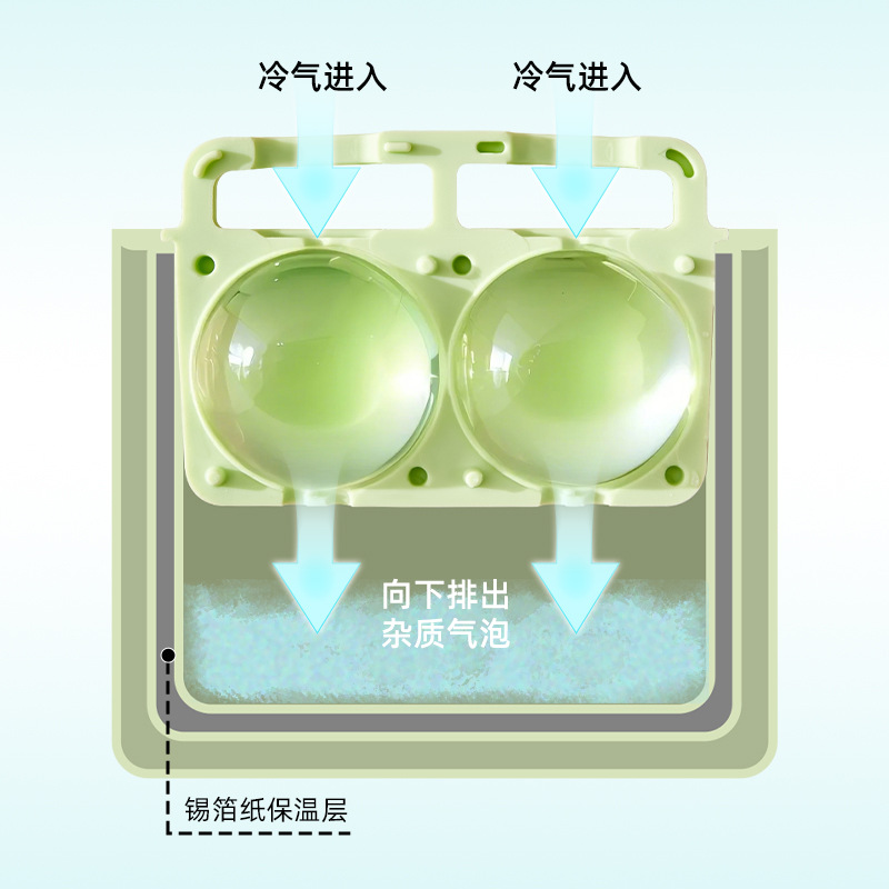 大圆球冰块制冰器双格威士忌圆形
