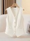 马甲背心女夏季 外搭百搭新款 2024年春秋无袖 西装 坎肩马夹修身 显瘦