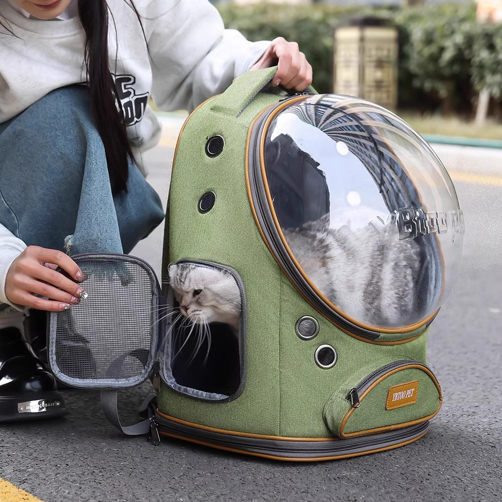 猫包外出便携宠物猫咪小狗轻便款大容量太空舱双肩背包猫猫小型犬