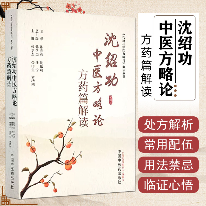 沈绍功中医方略论方药篇解读 中医临床用药方剂诊疗参考书籍 中国中医药出版社 9787513285001
