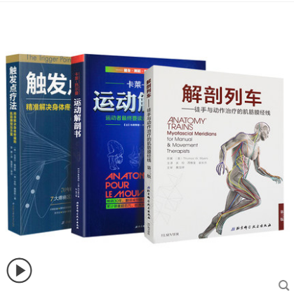 正版 运动解剖书+解剖列车+触发点疗法3册 第3版(美)托马斯·W.梅尔斯(Thomas W.Myers) 著;关玲 周维金 瓮长水 主译