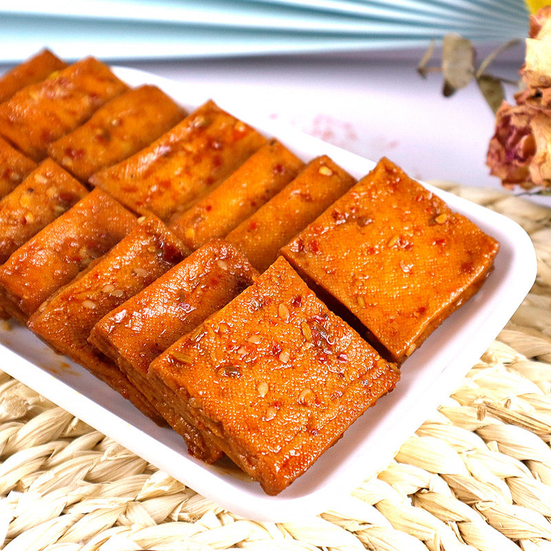 小食嘴武冈平江豆干酱干香辣办公室小零食湖南特产豆腐干短保新鲜