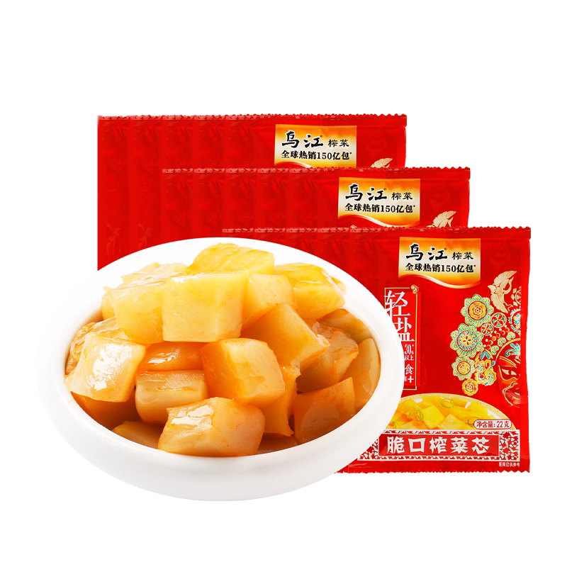 【乌江】涪陵脆口榨菜芯22g*15袋