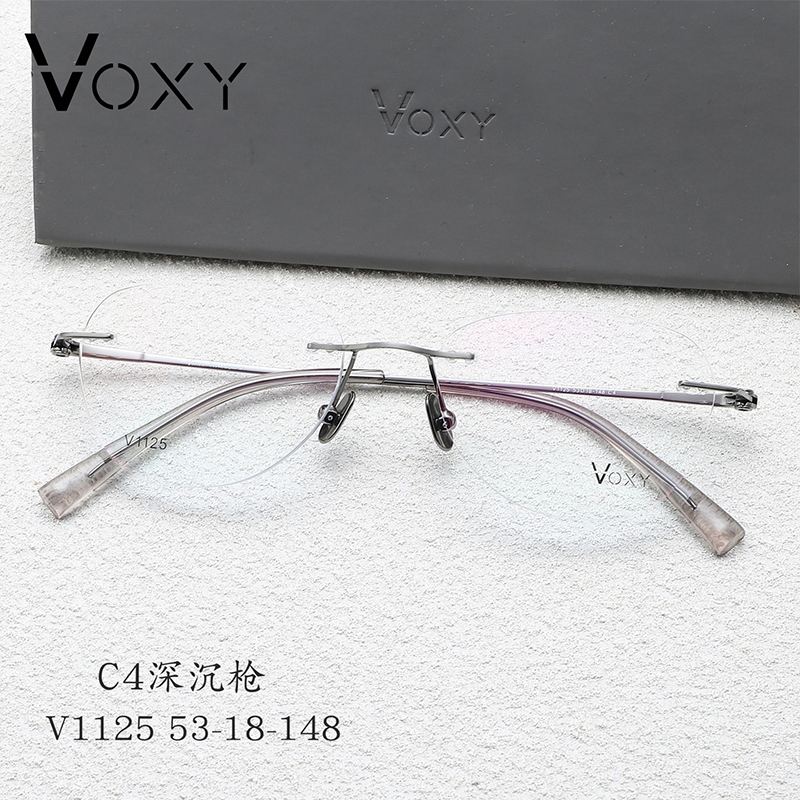 古登堡男女时尚纯钛禁欲无框眼镜