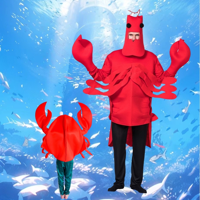 青蛙龙虾蜜蜂蟑螂玩偶人穿派对服