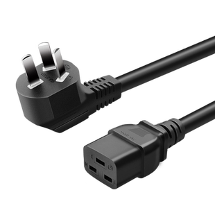 包邮3C认证纯铜电源线国标10A插头转C19电源线UPS/PDU服务器线16A