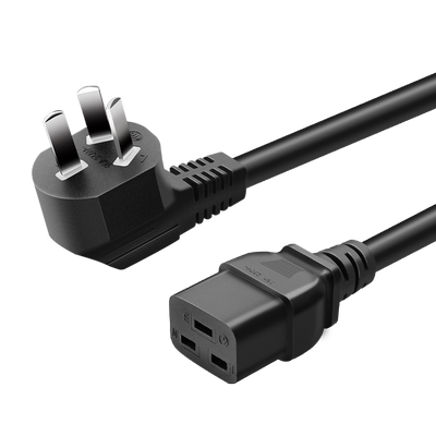 包邮3C认证纯铜电源线国标10A插头转C19电源线UPS/PDU服务器线16A