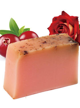 百匡/ 蔓越莓玫瑰手工甘油皂150g洁肤全身沐浴香氛精油皂