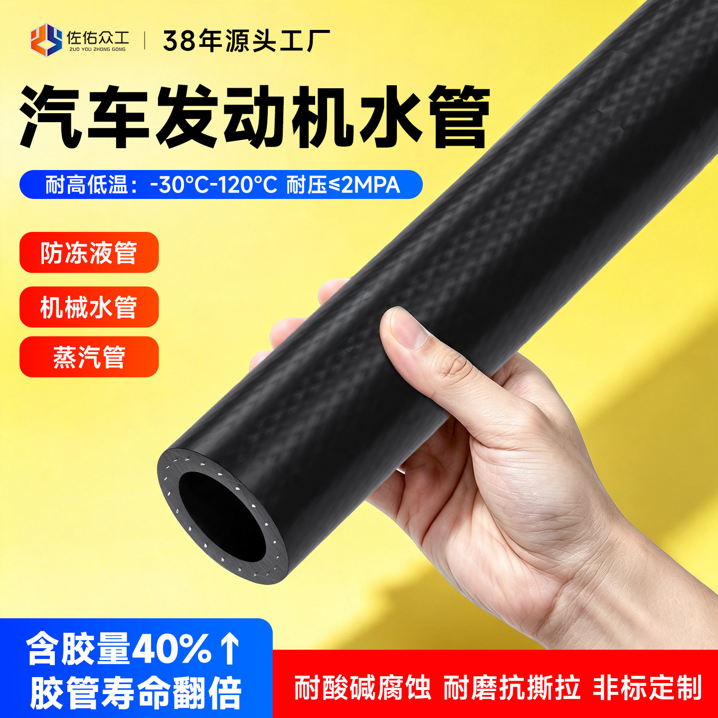 【40%含胶防爆抗老化】水管油管图片