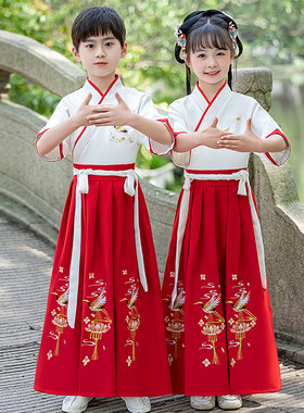 国学服演出服三字经书童