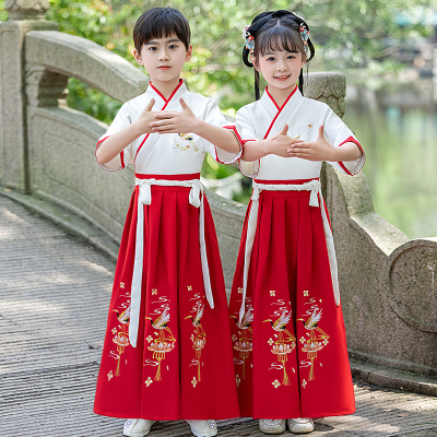 国学服演出服三字经书童