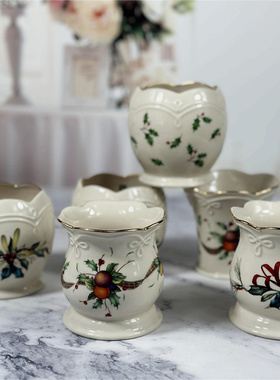 陶瓷镂空烛台装饰摆件
