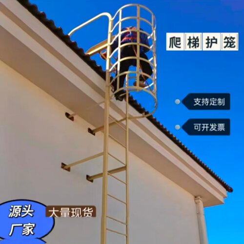 国标图集爬梯护笼镀锌钢不锈钢