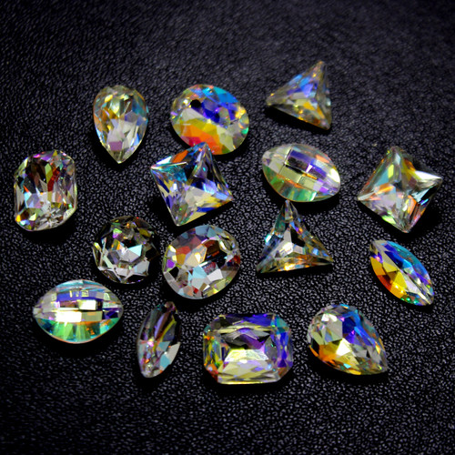 diy异形钻炫彩立体美甲饰品