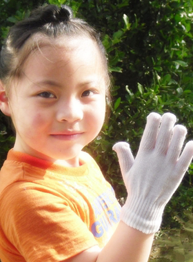 儿童手套小孩白手套幼儿魔术保暖