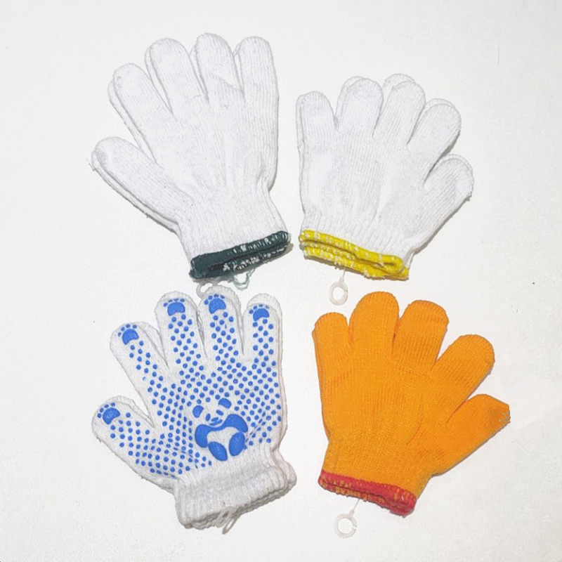 防割幼儿耐磨防护拔河儿童劳动手套宝宝白色小朋友小学生园艺劳保
