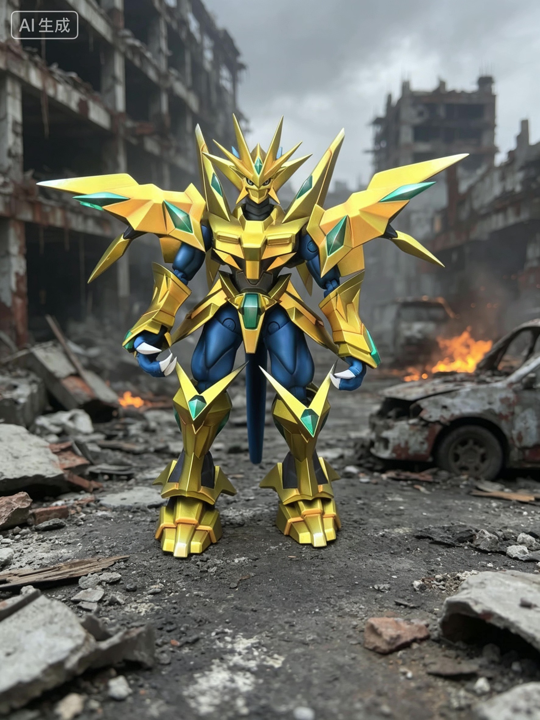 数码宝贝/数码暴龙 金甲龙兽X抗体3d打印白膜digimon图片
