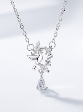 小王子新款幸运麦穗项链女轻奢小众设计级感闪钻甜美锁骨链闺蜜