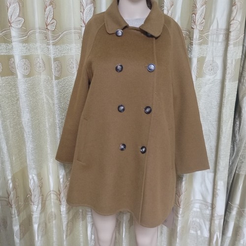 masilier23年A版双排扣宽松版羊绒外套上衣（有睱疵介意慎拍）