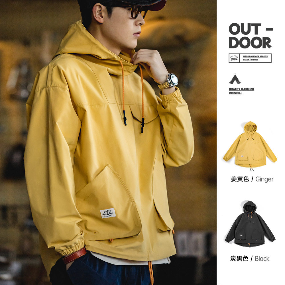 马登工装宽松卫衣服防风夹克外套