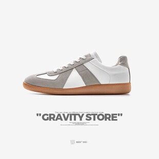 马登男鞋2025新款福叔美式休闲鞋女潮流时尚运动鞋子复古德训鞋潮