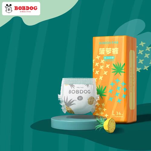 巴布豆拉拉学步裤新菠萝L36片