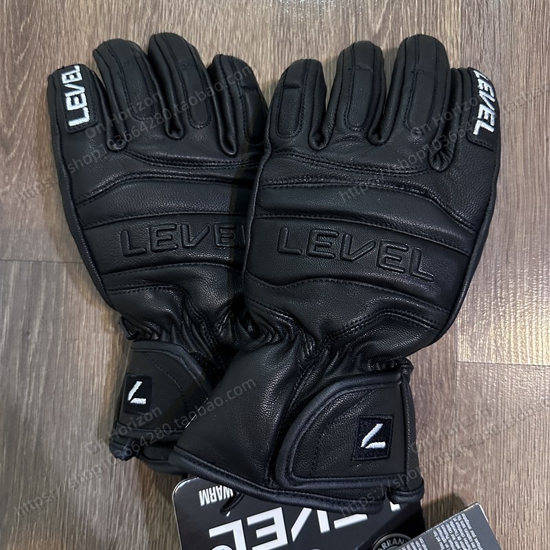 Level羊皮手套保暖滑雪单双板