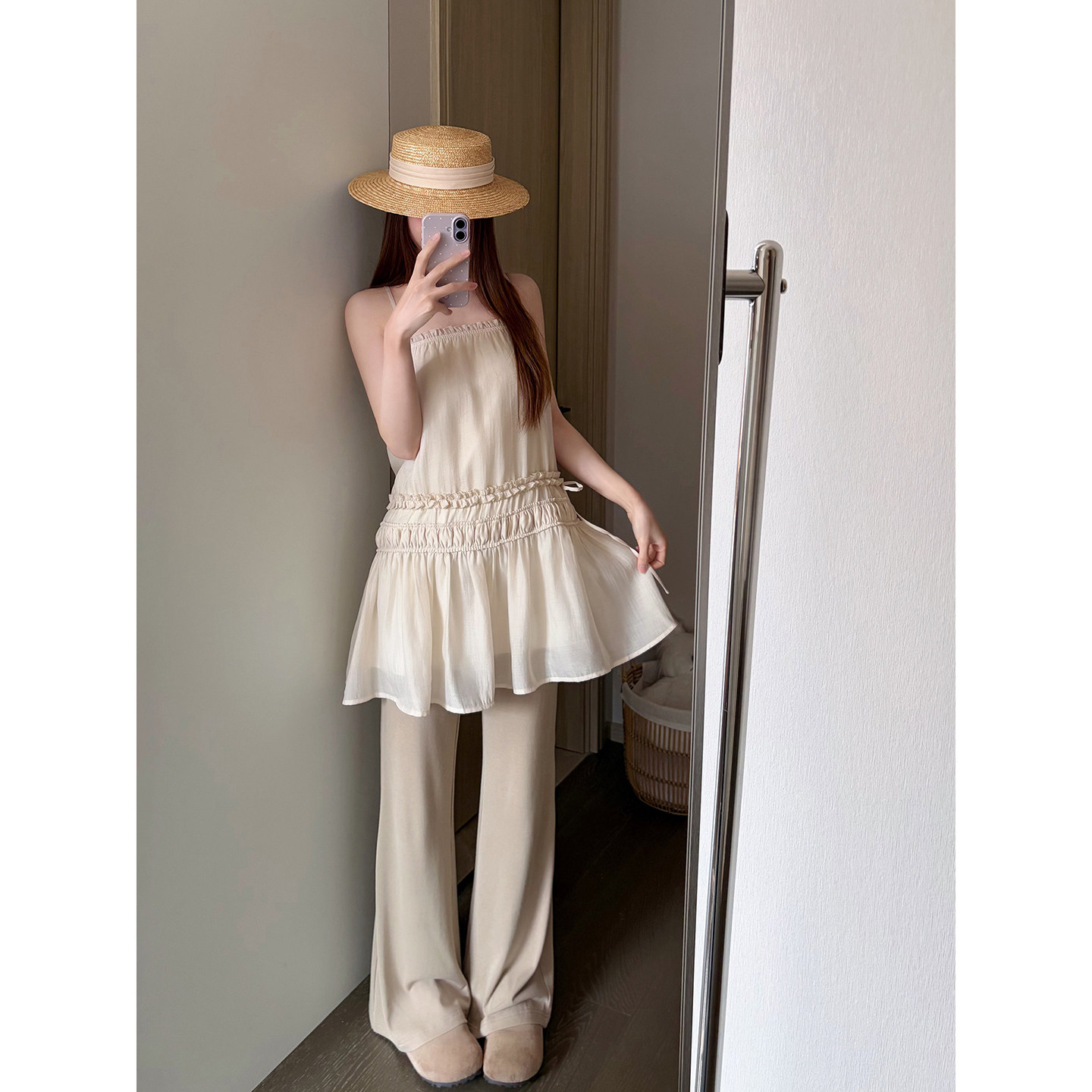 花边吊带裙叠穿短款连衣裙女夏季图片
