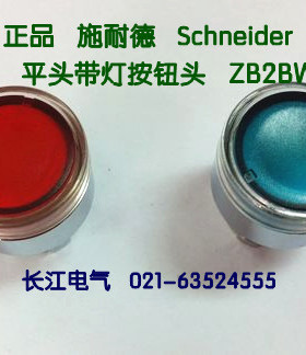 施耐德 平头带灯按钮头ZB2BW3*C ZB2-BW3C