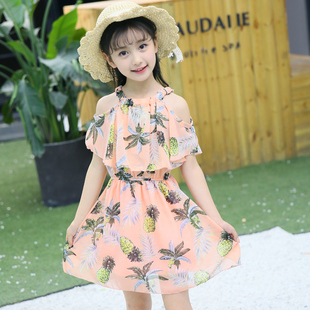 夏装 儿童雪纺公主裙女孩韩版 童装 女童连衣裙2023新款 夏季 洋气裙子
