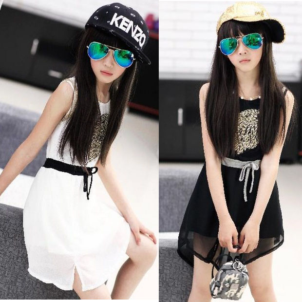 女童夏装连衣裙2021小女孩韩版潮