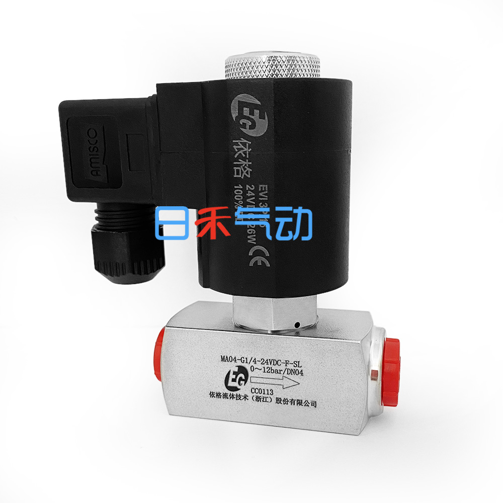 依格电磁阀MA04-G1/4-24VDC-F-SL