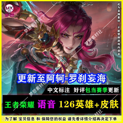 王者荣耀英雄皮肤语音音频素材