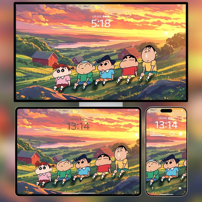 420张 蜡笔小新电脑平板ipad手机iPhone高清2K4K壁纸合集超清图片