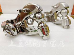 普拉多拖车钩霸道2700不锈钢拖钩Lc120防撞流氓钩拖勾改装马帮