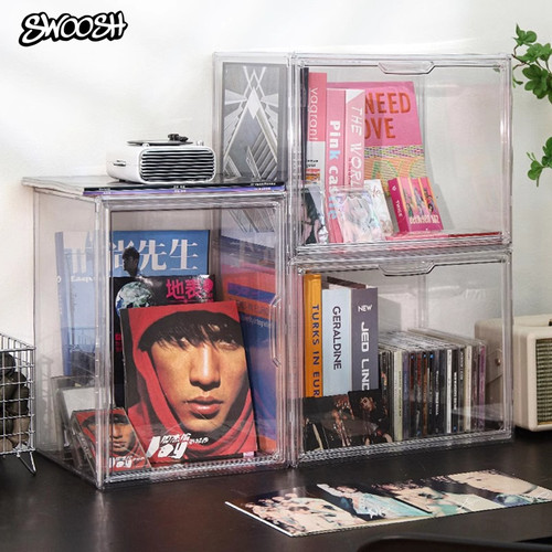 书本收纳盒亚克力透明书架整理