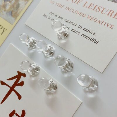 透明磁吸图钉冰箱贴封口磁性贴