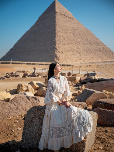 波西米亚蛋糕裙天丝棉纯色拼接