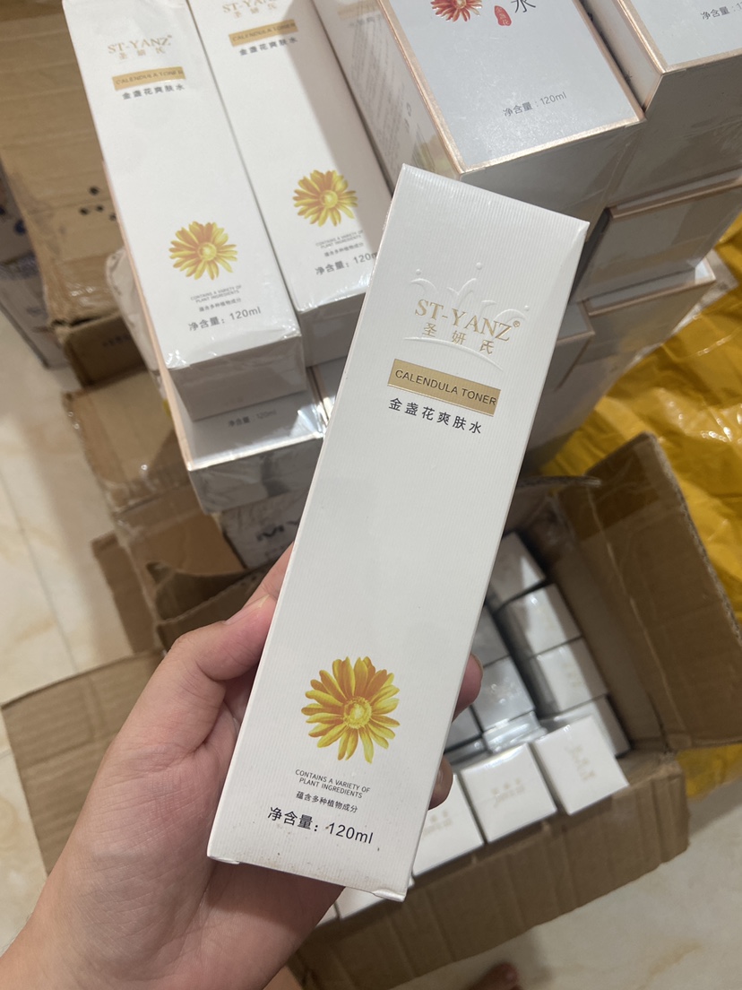 送面膜ST-YANZ圣妍氏金盏花爽肤水120ml平价水疗祛痘抗敏舒缓补水