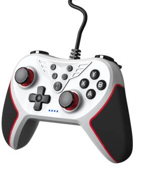 PC电脑USB有线游戏手柄switch手柄带连发功能震动ns主机steam通用