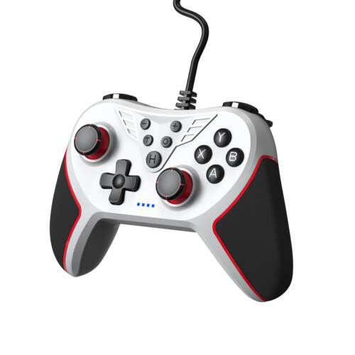PC电脑USB有线游戏手柄switch手柄带连发功能震动ns主机steam通用