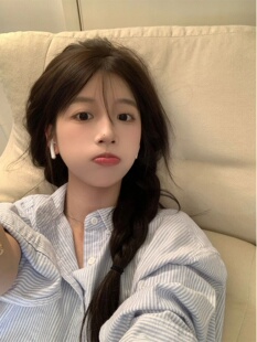 胖妹妹条纹长袖衬衫外套女大码春秋bf盐系外搭宽松显瘦长袖衬衣潮