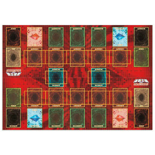 游戏王卡垫双人决斗地图战斗盘场地纸防水桌布正版卡包初级卡牌箱